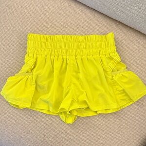 FP Movement by Free People Yellow Athletic Shorts